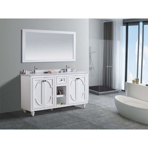 LAVIVA 313613-60W-WS Odyssey - 60 - White Cabinet + White Stripes Counter