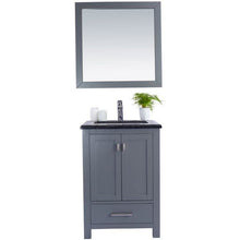 Load image into Gallery viewer, LAVIVA 313ANG-24G-BW Wilson 24 - Grey Cabinet + Black Wood Countertop