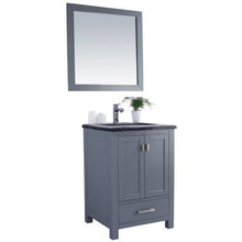 Load image into Gallery viewer, LAVIVA 313ANG-24G-BW Wilson 24 - Grey Cabinet + Black Wood Countertop