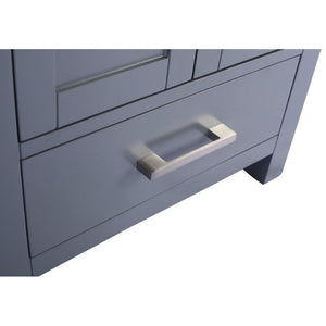 LAVIVA 313ANG-24G-MW Wilson 24 - Grey Cabinet + Matte White VIVA Stone Solid Surface Countertop