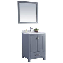 Load image into Gallery viewer, LAVIVA 313ANG-24G-WC Wilson 24 - Grey Cabinet + White Carrara Countertop