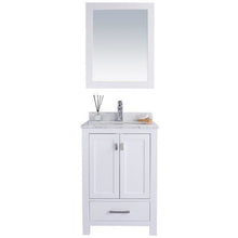 Load image into Gallery viewer, LAVIVA 313ANG-24W-WC Wilson 24 - White Cabinet + White Carrara Countertop