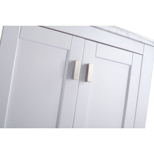 LAVIVA 313ANG-24W-WC Wilson 24 - White Cabinet + White Carrara Countertop