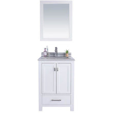 Load image into Gallery viewer, LAVIVA 313ANG-24W-WS Wilson 24 - White Cabinet + White Stripe Countertop