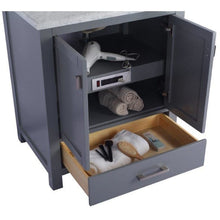 Load image into Gallery viewer, LAVIVA 313ANG-30G-BW Wilson 30 - Grey Cabinet + Black Wood Countertop