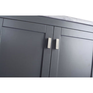 LAVIVA 313ANG-30G-MB Wilson 30 - Grey Cabinet + Matte Black VIVA Stone Solid Surface Countertop