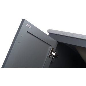 LAVIVA 313ANG-30G-MB Wilson 30 - Grey Cabinet + Matte Black VIVA Stone Solid Surface Countertop