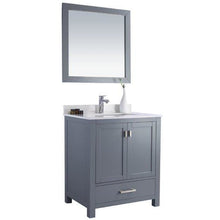 Load image into Gallery viewer, LAVIVA 313ANG-30G-WQ Wilson 30 - Grey Cabinet + White Quartz Countertop