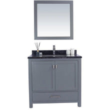 Load image into Gallery viewer, LAVIVA 313ANG-36G-BW Wilson 36 - Grey Cabinet + Black Wood Countertop