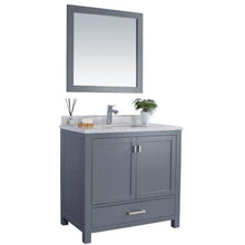 Load image into Gallery viewer, LAVIVA 313ANG-36G-WC Wilson 36 - Grey Cabinet + White Carrara Countertop