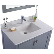 Load image into Gallery viewer, LAVIVA 313ANG-36G-WQ Wilson 36 - Grey Cabinet + White Quartz Countertop