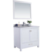 Load image into Gallery viewer, LAVIVA 313ANG-36W-WS Wilson 36 - White Cabinet + White Stripe Countertop