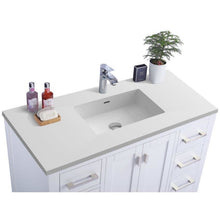 Load image into Gallery viewer, LAVIVA 313ANG-42W-MW Wilson 42 - White Cabinet + Matte White VIVA Stone Solid Surface Countertop