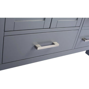 LAVIVA 313ANG-48G-MB Wilson 48 - Grey Cabinet + Matte Black VIVA Stone Solid Surface Countertop