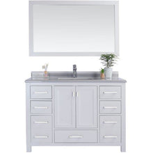 Load image into Gallery viewer, LAVIVA 313ANG-48W-WS Wilson 48 - White Cabinet + White Stripe Countertop