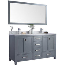 Load image into Gallery viewer, LAVIVA 313ANG-60G-WC Wilson 60 - Grey Cabinet + White Carrara Countertop