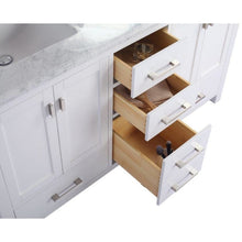 Load image into Gallery viewer, LAVIVA 313ANG-60W-BW Wilson 60 - White Cabinet + Black Wood Countertop