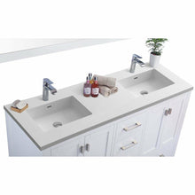 Load image into Gallery viewer, LAVIVA 313ANG-60W-MW Wilson 60 - White Cabinet + Matte White VIVA Stone Solid Surface Countertop
