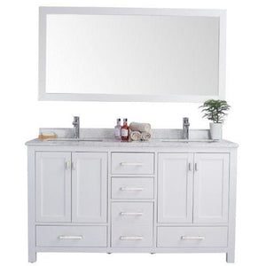 LAVIVA 313ANG-60W-WC Wilson 60 - White Cabinet + White Carrara Countertop