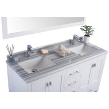 Load image into Gallery viewer, LAVIVA 313ANG-60W-WS Wilson 60 - White Cabinet + White Stripe Countertop