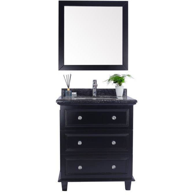LAVIVA 313DVN-30E-BW Luna - 30 - Espresso Cabinet + Black Wood  Counter