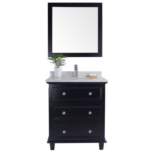 LAVIVA 313DVN-30E-WC Luna - 30 - Espresso Cabinet + White Carrara Counter