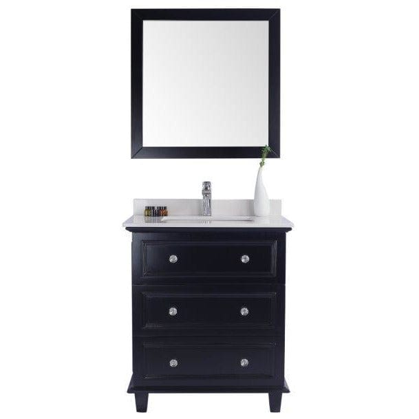 LAVIVA 313DVN-30E-WQ Luna - 30 - Espresso Cabinet + White Quartz  Counter