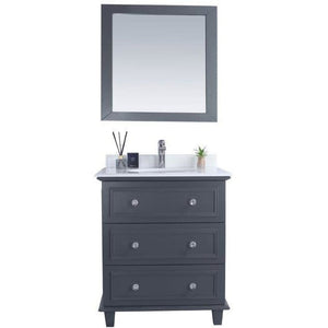 LAVIVA 313DVN-30G-PW Luna - 30 - Maple Grey Cabinet + Pure White Counter