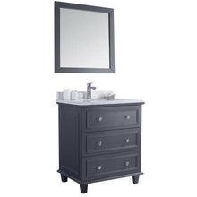 Load image into Gallery viewer, LAVIVA 313DVN-30G-WC Luna - 30 - Maple Grey Cabinet + White Carrara Counter
