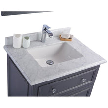 Load image into Gallery viewer, LAVIVA 313DVN-30G-WC Luna - 30 - Maple Grey Cabinet + White Carrara Counter