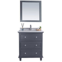 Load image into Gallery viewer, LAVIVA 313DVN-30G-WS Luna - 30 - Maple Grey Cabinet + White Stripes Counter