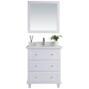 LAVIVA 313DVN-30W-PW Luna - 30 - White Cabinet + Pure White Counter