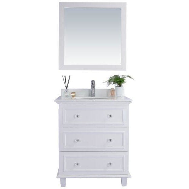 LAVIVA 313DVN-30W-PW Luna - 30 - White Cabinet + Pure White Counter