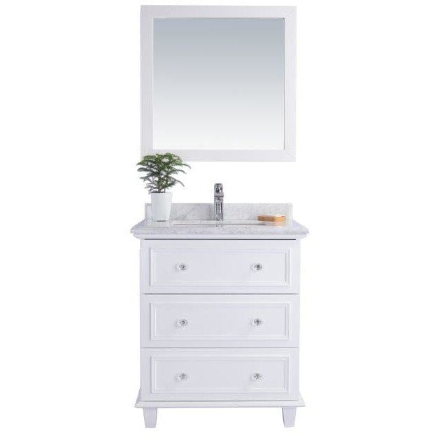 LAVIVA 313DVN-30W-WC Luna - 30 - White Cabinet + White Carrara Counter