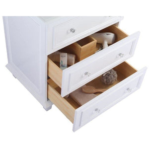 LAVIVA 313DVN-30W-WC Luna - 30 - White Cabinet + White Carrara Counter