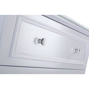 LAVIVA 313DVN-30W-MB Luna - 30 - White Cabinet + Matte Black VIVA Stone Solid Surface Countertop