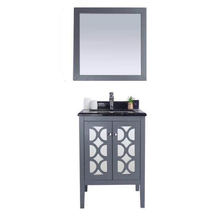 LAVIVA 313MKSH-24G-BW Mediterraneo - 24 - Grey Cabinet + Black Wood Counter