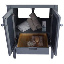 Load image into Gallery viewer, LAVIVA 313MKSH-24G-BW Mediterraneo - 24 - Grey Cabinet + Black Wood Counter