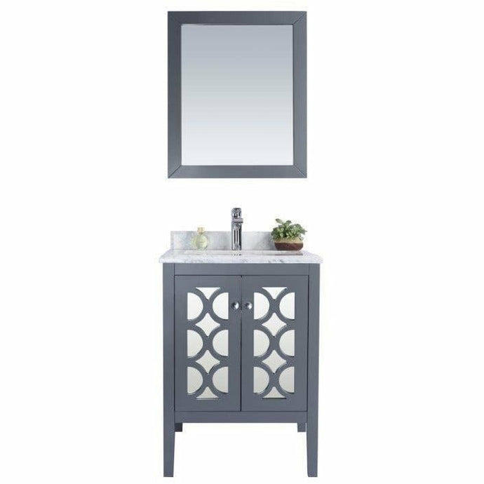 LAVIVA 313MKSH-24G-WC Mediterraneo - 24 - Grey Cabinet + White Carrera Counter