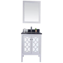 Load image into Gallery viewer, LAVIVA 313MKSH-24W-BW Mediterraneo - 24 - White Cabinet + Black Wood Counter