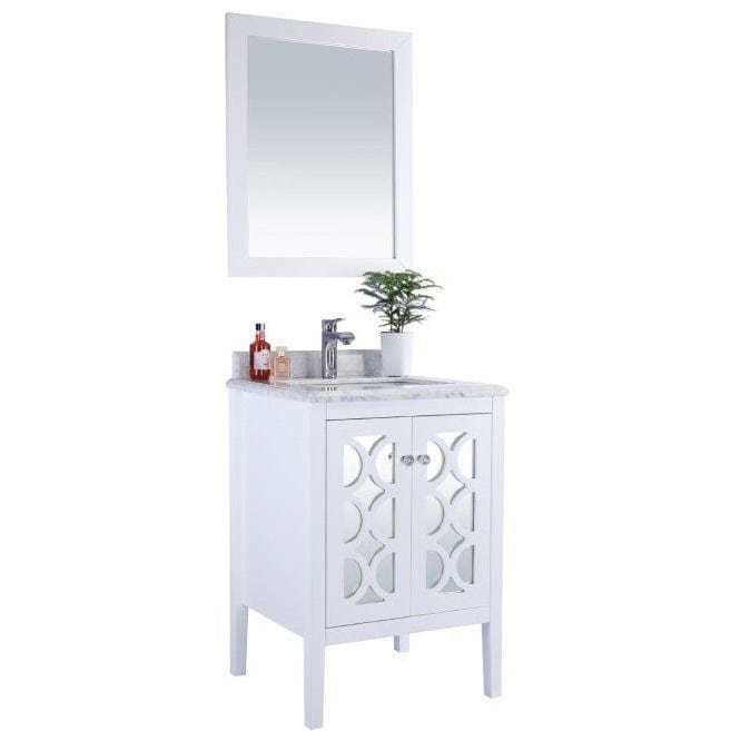 LAVIVA 313MKSH-24W-WC Mediterraneo - 24 - White Cabinet + White Carrera Counter