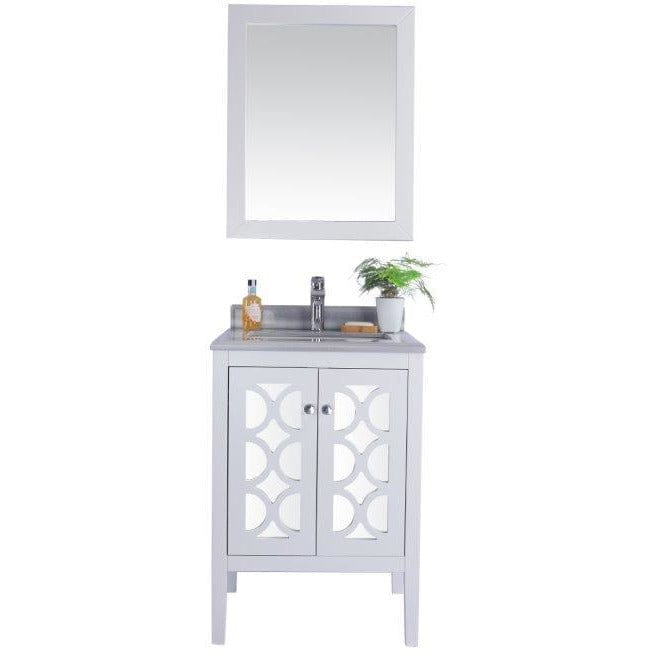 LAVIVA 313MKSH-24W-WS Mediterraneo - 24 - White Cabinet + White Stripes Counter