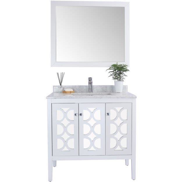 LAVIVA 313MKSH-36W-WC Mediterraneo - 36 - White Cabinet + White Carrera Counter