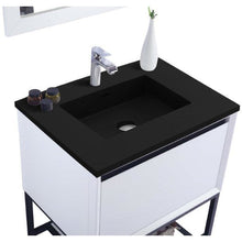 Load image into Gallery viewer, LAVIVA 313SMR-30W-MB Alto 30 - White Cabinet + Matte Black VIVA Stone Solid Surface Countertop