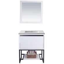 Load image into Gallery viewer, LAVIVA 313SMR-30W-MW Alto 30 - White Cabinet + Matte White VIVA Stone Solid Surface Countertop