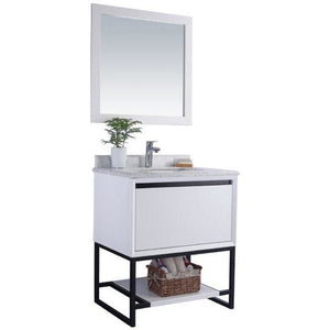 LAVIVA 313SMR-30W-WC Alto 30 - White Cabinet + White Carrara Countertop