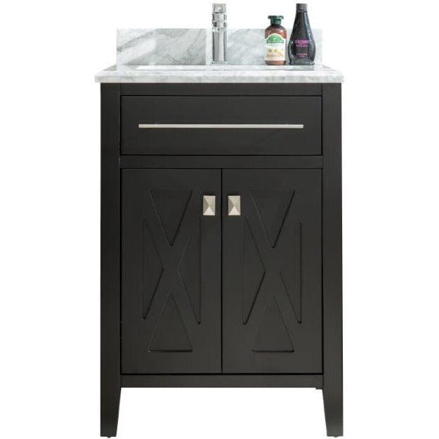 LAVIVA 313YG319-24E-WC Wimbledon - 24 - Espresso Cabinet + White Carrera Counter