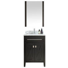 Load image into Gallery viewer, LAVIVA 313YG319-24E-WC Wimbledon - 24 - Espresso Cabinet + White Carrera Counter