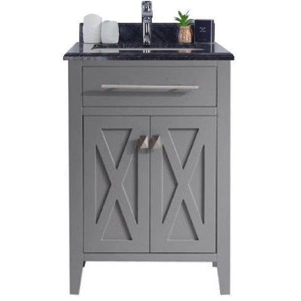 LAVIVA 313YG319-24G-BW Wimbledon - 24 - Grey Cabinet + Black Wood Counter