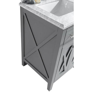 LAVIVA 313YG319-24G-BW Wimbledon - 24 - Grey Cabinet + Black Wood Counter